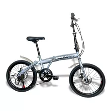 Bicicleta Aro 20 Dobrável Plegable Pliage 7v Freios A Disco Cor Cinza