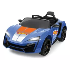 Carro Elétrico Rádio Ride On Hot Wheels Multikids - Br1383 Cor Azul