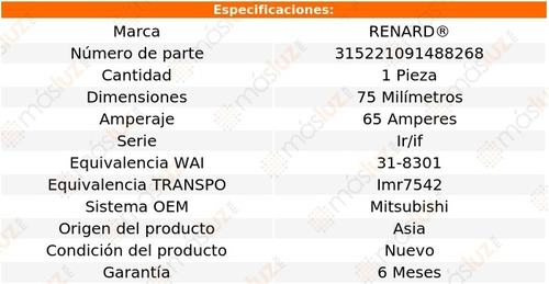 Porta Diodos Alternador Mitsubishi Colt 1.6l 4 Cil 85/88 Foto 4