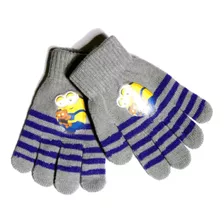 Guantes De Lana Nene Grises Minions Umn1010