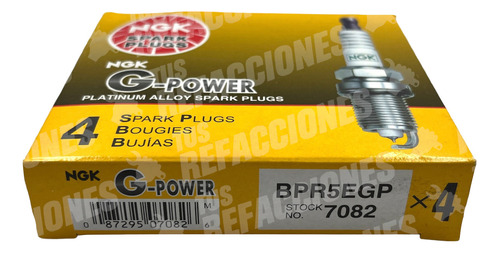 4 Bujias Platino Chevrolet Matiz 2013-2015 1.0 Litros Ngk Foto 3
