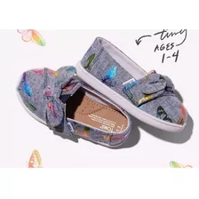 Zapatilla Zapato Bebé Toms - Rainbow Foil Butterflies