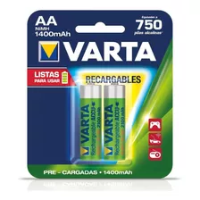 Pilas Recargables Varta Aa X 2 Und