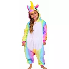 Pijama Kigurumi Enterito Disfraz Unicornio Lila Niños