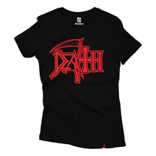 Baby Look Death Logo Tradicional Metal Feminina