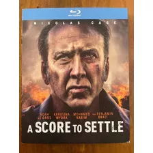 Bluray A Score To Settle - Nicolas Cage - Com Luva - Lacrado