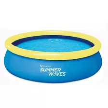 Piscina Inflável 401 Litros Summer Waves Borda Amarelo