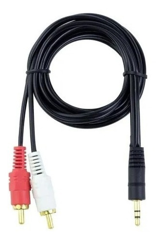 Cable De Audio Auxiliar Plug 3.5 A Rca 1.80 Metros 11-1004