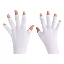 Guantes Manicuria Protectores Rayos Uv Uñas Esculpidas Par