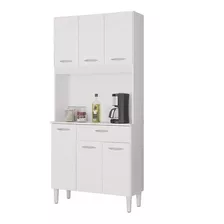 Armario Mueble De Cocina Kit Multiuso Aparador Color Blanco