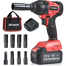 Aoben 21v 1/2 Cordless Impact Wrench, High Torque Brushless 