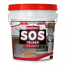 Sos Telhas Fita Líquida Furos Trincas Fissuras 3,6kg Branco