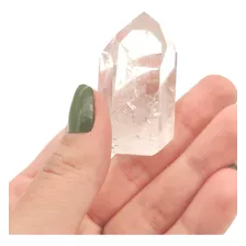 Ponta De Cristal Transparente Quartzo Gerador Pedra Natural