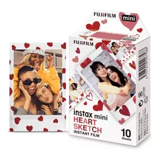 Filme Fotográfico Fujifilm Instax Mini Heart Sketch 10 Fotos