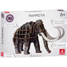 Planet Adventure Mammoth 3d C/ 50 Pç Madeira