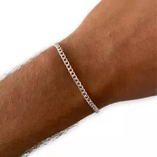 Pulsera Plata 925 Italiana Hombre Groumet Importada 22cm