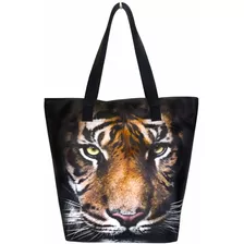 Bolsa Feminina Tigre Preta, Magicc Bolsas B148