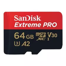 Memoria Sandisk Extreme Pro Sdsqxcu-064g-gn6ma 64gb 200mb/s