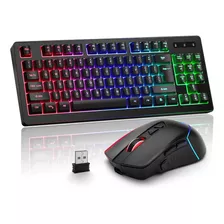 Bluefinger Combo De Teclado Y Mouse Inalambricos Para Juegos