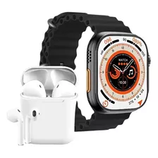 Combo Reloj Ultra 8 + Auriculares Tws Inalámbricos + Pulso