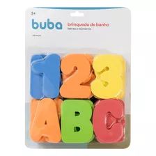 Brinquedo Educativo De Banho Letras E Numeros Eva 36 Peças