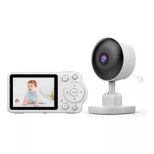 Babá Eletrônica Baby Monitor Câmera Segurança Wifi Full Hd Cor Branco