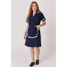 Uniforme De Mucama Liso Con Delantal