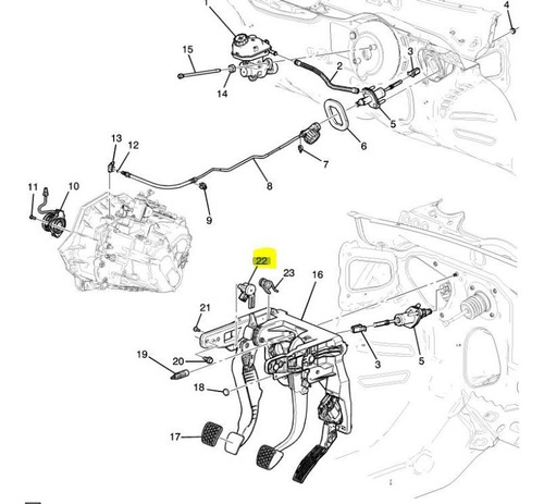 Sensor Pedal Stop Pontiac G8 Gt 6.0l V8 2012 Foto 5