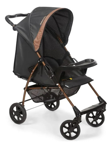 Carrinho De Passeio Galzerano Romano 1038 Preto E Cobre Preto Cobre