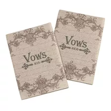 Lillian Rose Wedding Ceremony Rustic His & Hers Vow Books, T