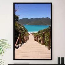 Quadro Praia Arraial Do Cabo Rio De Janeiro A4 23x33cm