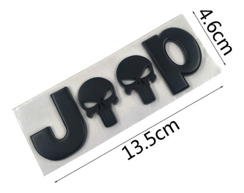 Emblema Jeep Punisher Metlico  Foto 3