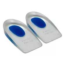 Par Meia Palmilha Anti Impacto Silicone Gel Ortopédica Cor Transparente-azul Tamanho Da Palmilha Adulto