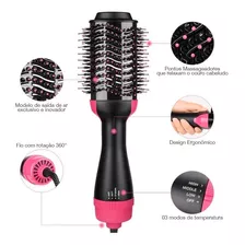 Escova Secadora Profissional Seca Alisa E Modela Cabelo 127v