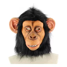Máscara Látex Macaco Cosplay Traje Decorações Festas 60cm