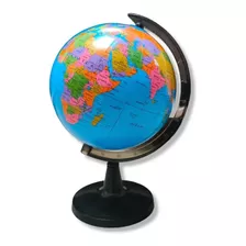 Globo Terraqueo 33cm Alto Mapa Mundi 3d Giratorio 360 Niños