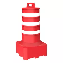 Cone Sinalizador De Trânsito Refletivo Plástico Vermelho