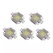 5 Unidades Led 10w 9-11v Blanco Frio