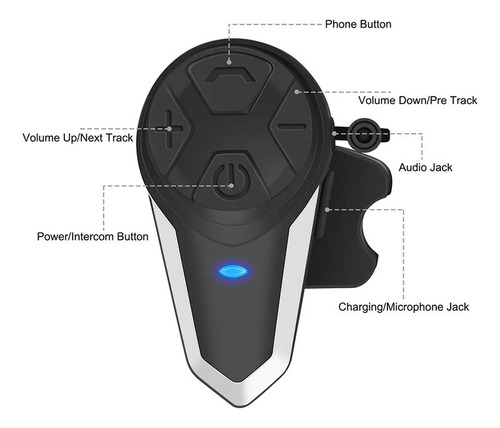 Intercomunicador Para Motocicletas Bts3 Foto 5