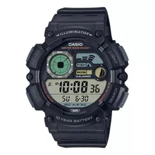 Reloj Casio Digital Ws-1500h Datos Lunares Modo De Pesca Color De La Malla Negro