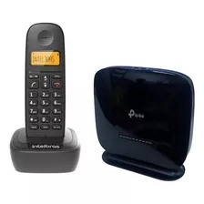 Kit Telefone Sem Fio + Roteador Voip Sip Fácil Instalação