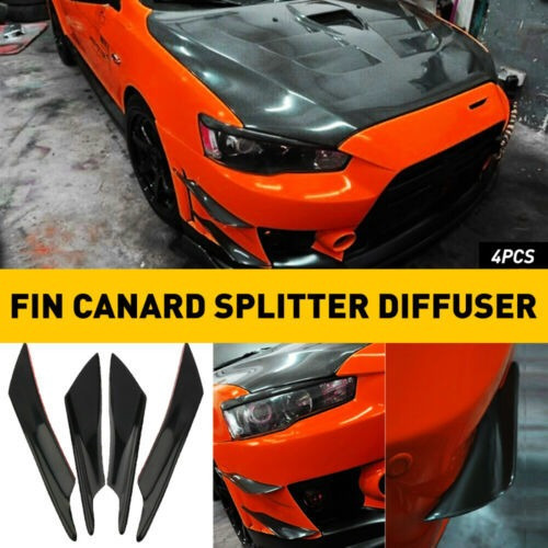 4* Car Side Bumper Fin Canard Splitter Diffuser Valence S Mb Foto 10