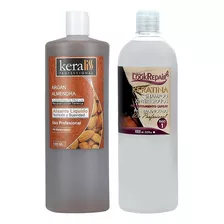 Keratina Keraliss Almen + Shampoo Anti Residuos Look 1000 Ml