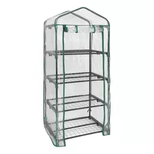 Invernadero Estructura Para Indoor Y Exterior Cultivo Inv-4est-pvc Chico Con Estantes Movible Con Ruedas