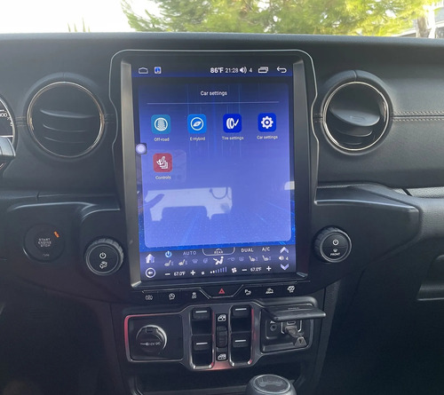 Android Stereo Radio Para Jeep Wrangler 2018-2022 4+64g 12.1 Foto 5