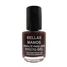 Esmalte Gel Sin Cabina Bordo Oscuro 140 X 14 Ml Bellas Manos