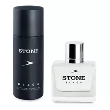 Perfume Stone Black X 100ml + Desodorante Original