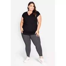 Calça Legging Plus Size Trinys Ginástica Fitness F11593sp