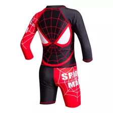 Traje De Baño Niños Spiderman2 + Gorro Natacion + Gorro Sol