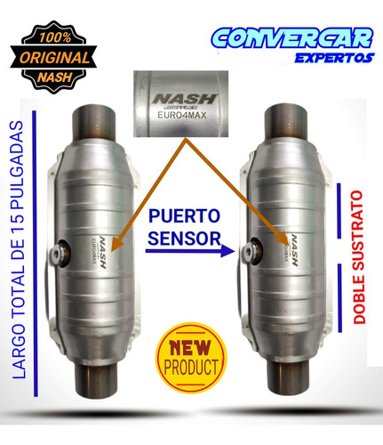 2 Catalizadores Euro 4max Dodge Durango V8 4.7 L 2004-2007 Foto 3